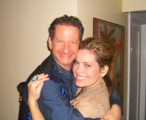 David poses wit Lexi Marman, one of the actresses in his new film "My Next Breath" Photo: courtesy of David Zimmerman